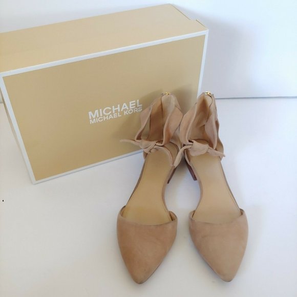 Michael Kors Shoes - ♥️SOLD♥️Michael Kors Alina Flat Suede Khaki Size 7